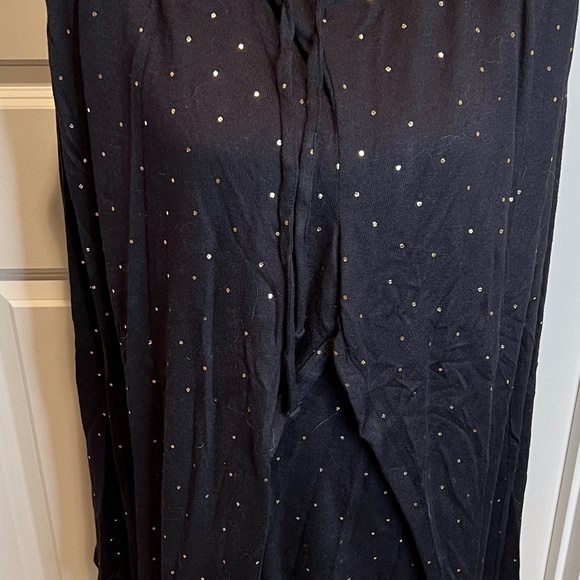 Loft NEW with tags XL Happiest Holidays Black and Gold Polka Dot Pajama Set - Picture 4 of 4